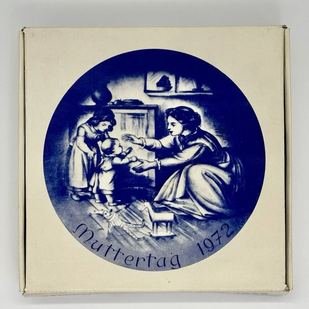Mothers Day 1972 Muttertag Plate BAREUTHER Bavaria Germany 7.75